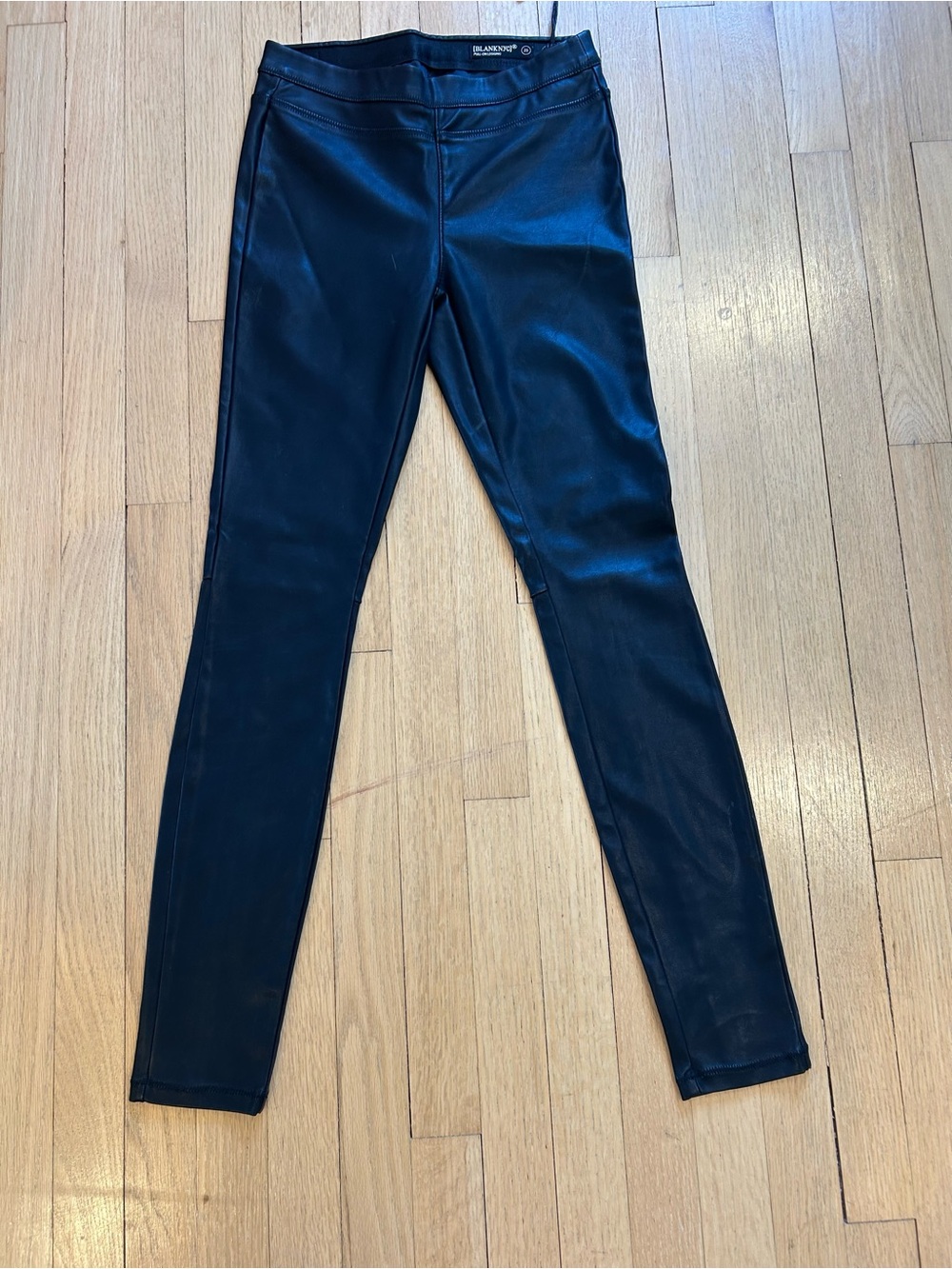 BlankNYV Pull-on faux Leather Black Leggings